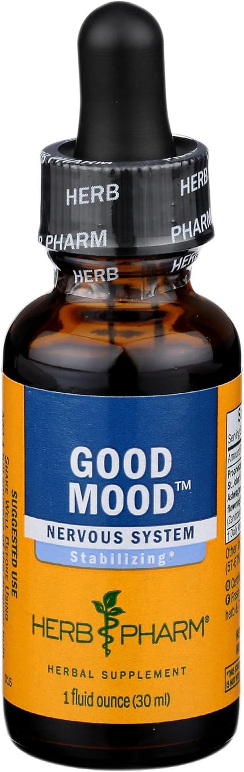 Good Mood Support Supplement: with St. John'S Wort & Certified Organic Ashwagandha | Positive Mood & Emotional Balance Support Tincture| Fast-Absorbing, Non-Gmo |Up to 2 Week Supply, 1 Oz*