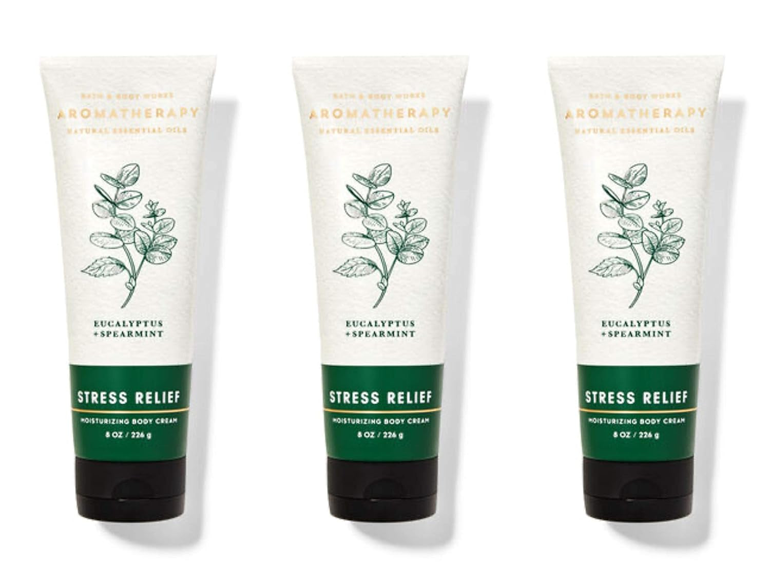 Aromatherapy Stress Relief Eucalyptus Spearmint Body Cream 3 Pack