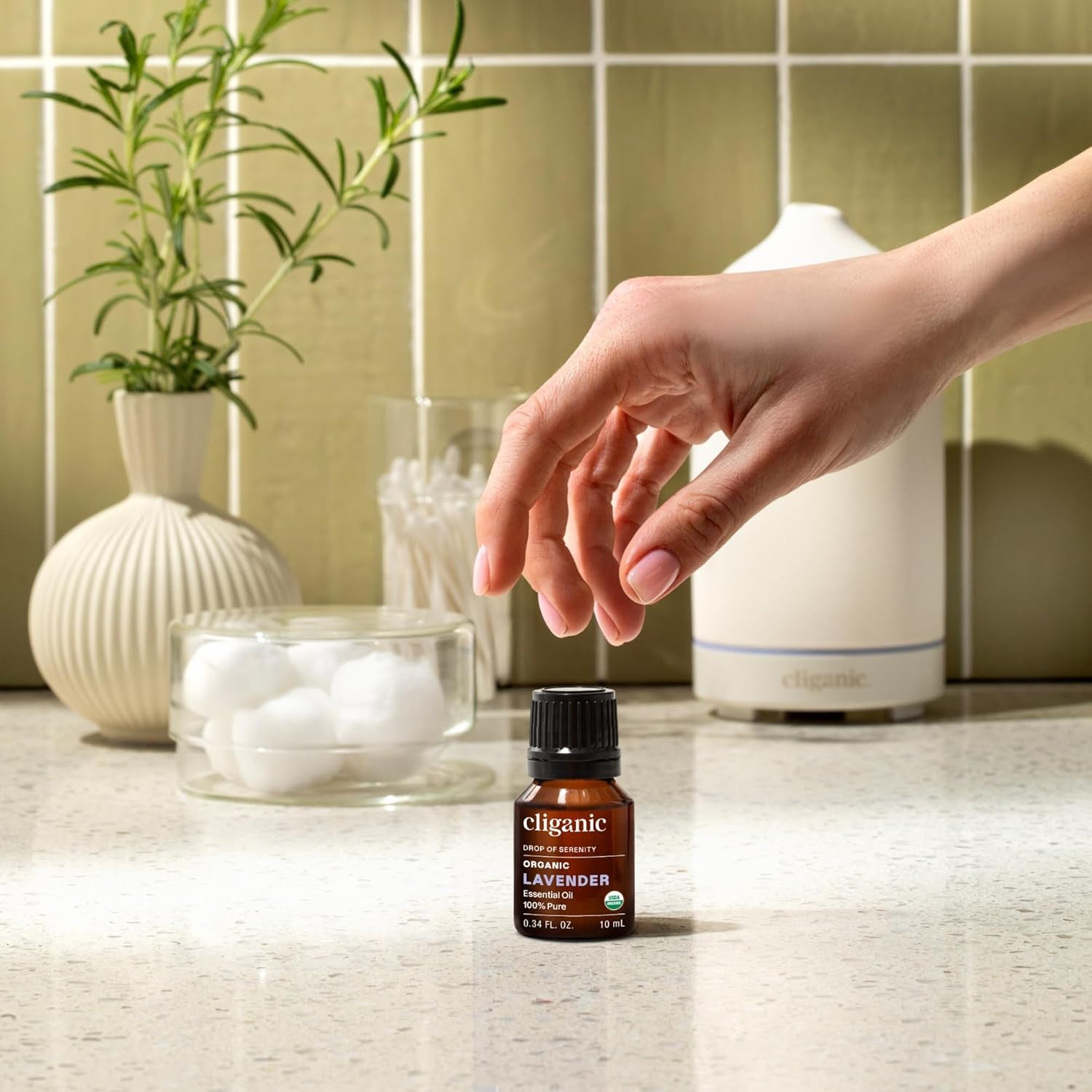 Organic Lavender Essential Oil - 100% Pure Natural Undiluted, for Aromatherapy Diffuser | Non-Gmo Verified