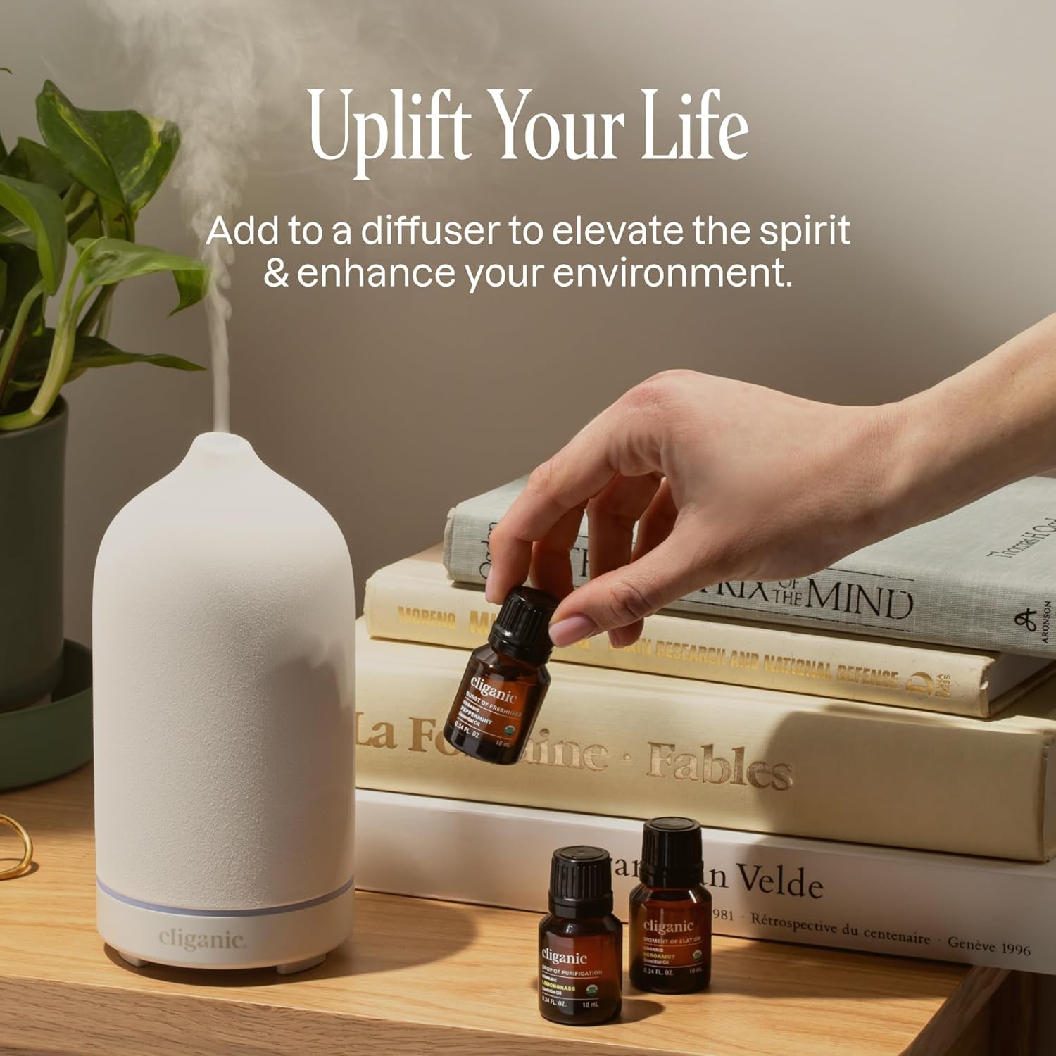 Organic Aromatherapy Essential Oils Gift Set (Top 8 - the Iconics), 100% Pure - Peppermint, Lavender, Eucalyptus, Tea Tree, Lemongrass, Rosemary, Frankincense & Orange