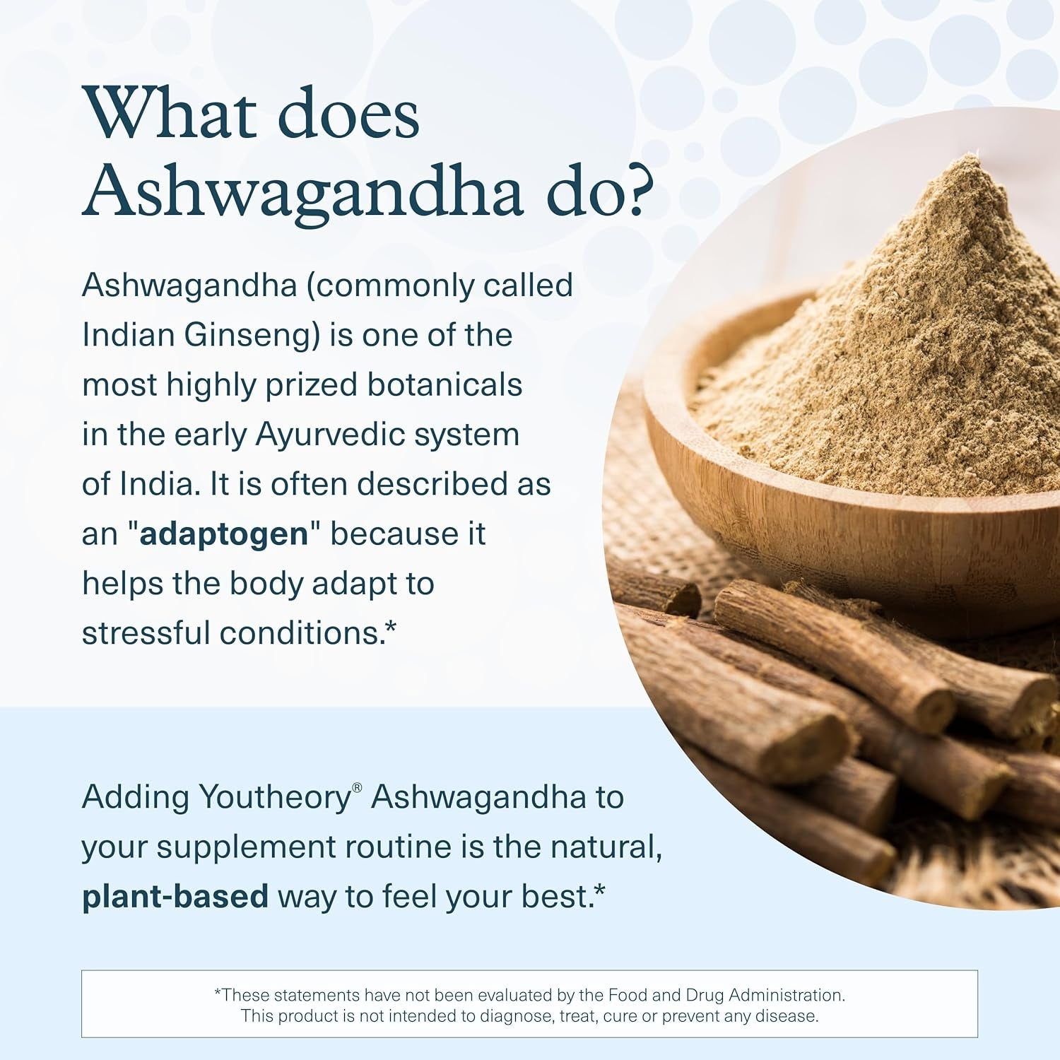Ashwagandha - with Organic KSM-66 Ashwagandha - Herbal Blend to Support Stress Relief & Energy Levels* - Helps Support Mood* - 60 Vegetarian Capsules (30-Day Supply)