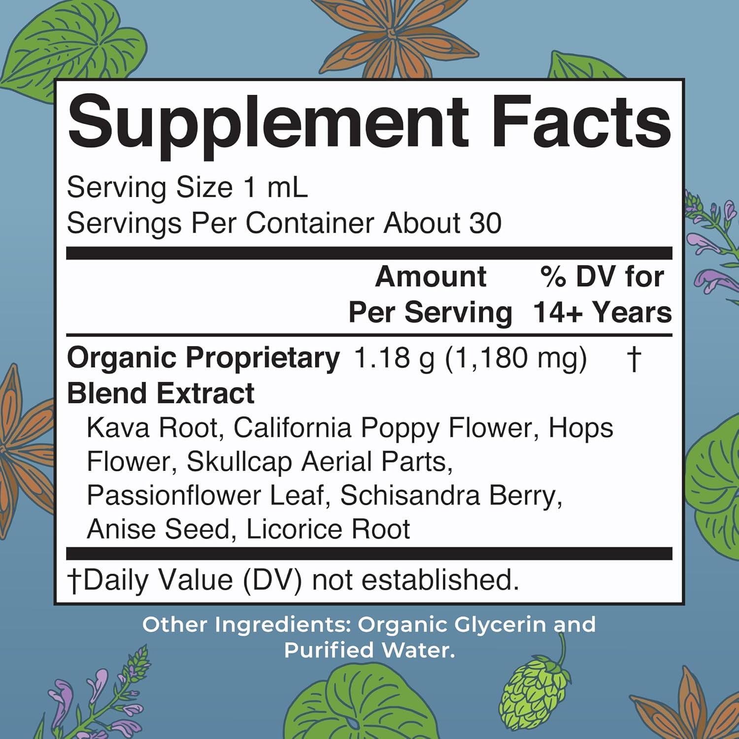 Maryruth'S Kava Root Liquid Extract for Calm & Relaxation | Nervine & Adaptogenic Herbal Blend | USDA Organic | Sugar Free | Gluten Free | Vegan | Non-Gmo | Ages 14+ | 1 Oz | 30 Day Supply