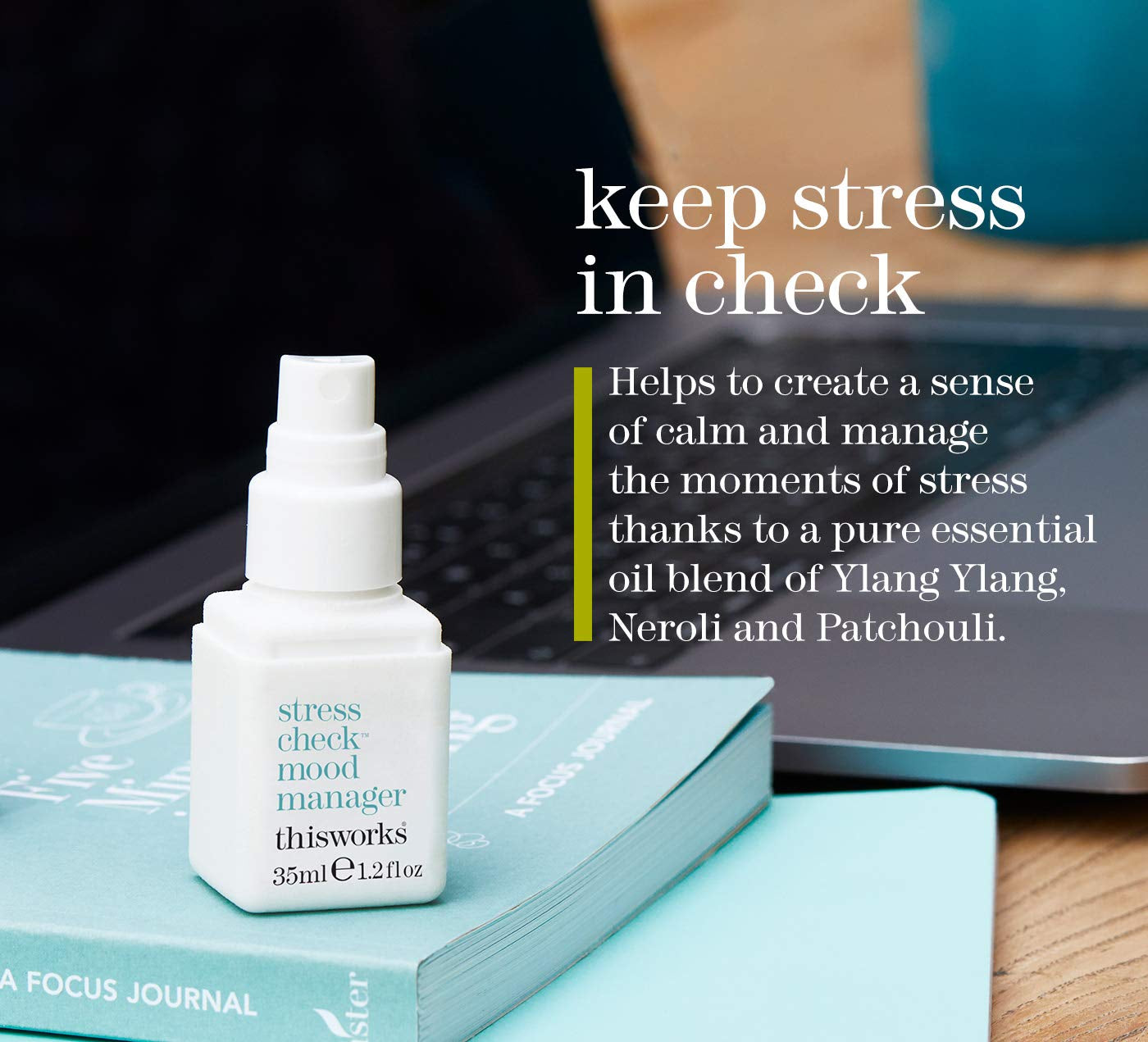 Stress Check Mood Manager, Calming + Stress Relieving Fragrance 35Ml