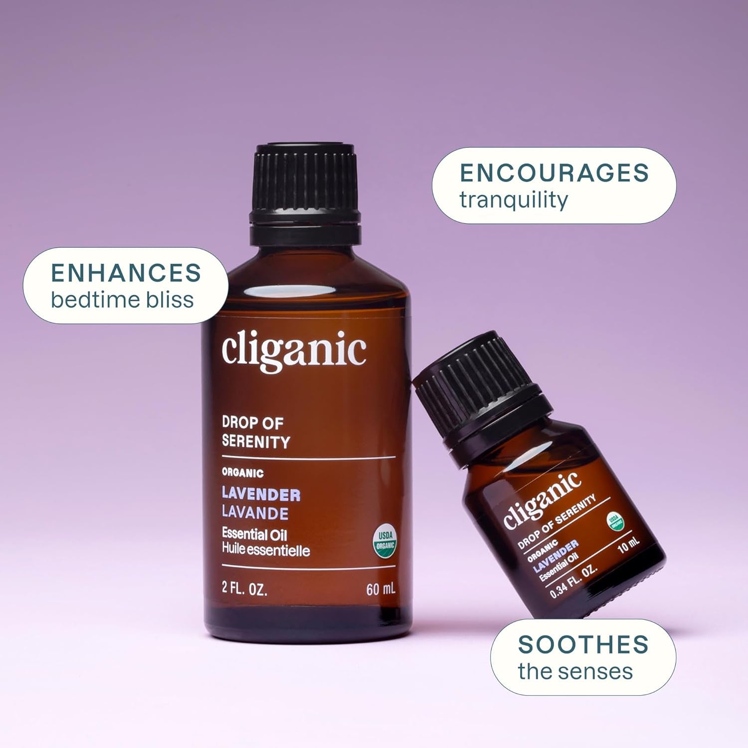 Organic Lavender Essential Oil - 100% Pure Natural Undiluted, for Aromatherapy Diffuser | Non-Gmo Verified