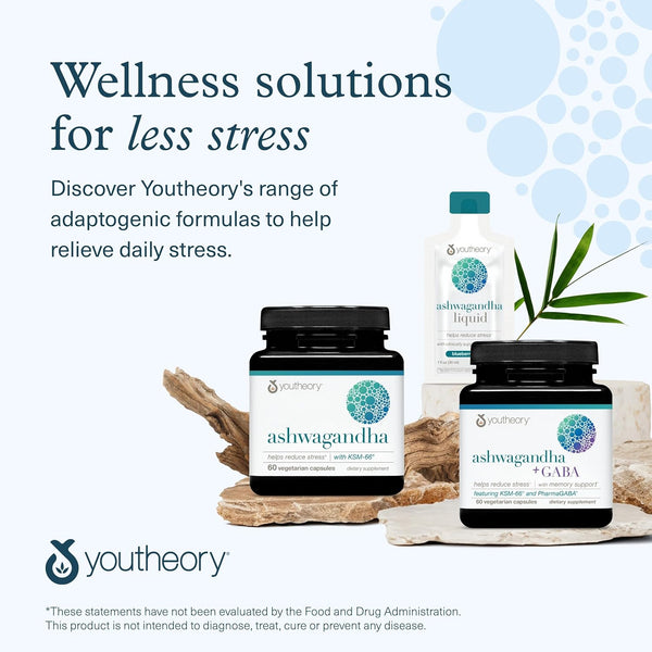 Ashwagandha - with Organic KSM-66 Ashwagandha - Herbal Blend to Support Stress Relief & Energy Levels* - Helps Support Mood* - 60 Vegetarian Capsules (30-Day Supply)